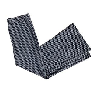 Montgomery Wards ~ Women’s Size 14 ~ Vintage ~ Blue ~ Plaid Bell Bottom Pants